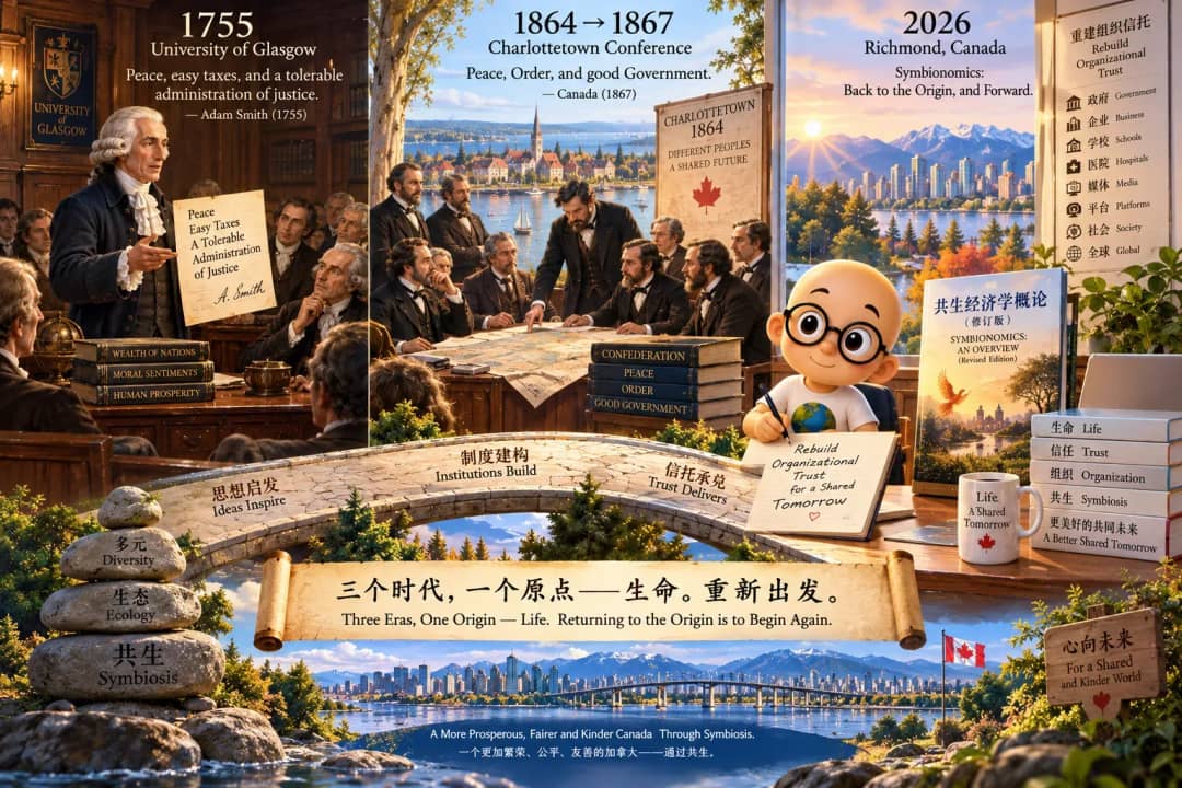 重新出发:三个时代的“原点” ——从亚当·斯密、加拿大立国之约到共生经济学的组织信托