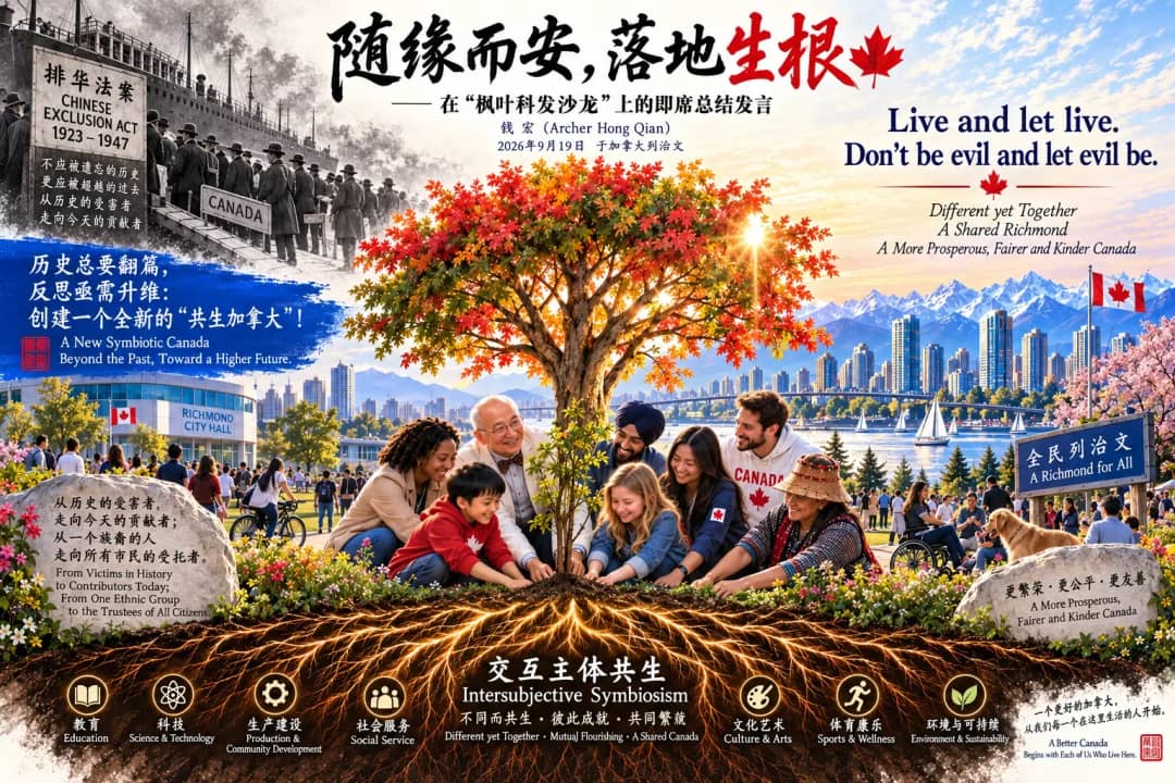 随缘而安,落地生根——在“西温亚裔协会列治文沙龙”上的即席总结发言