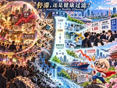 停滞,还是健康过滤?——从日本的就业与日元汇率,看健康黄金率及GDE价值参量的自觉